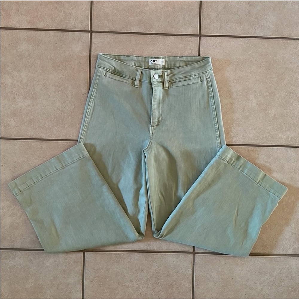 OAT wide leg cropped jeans